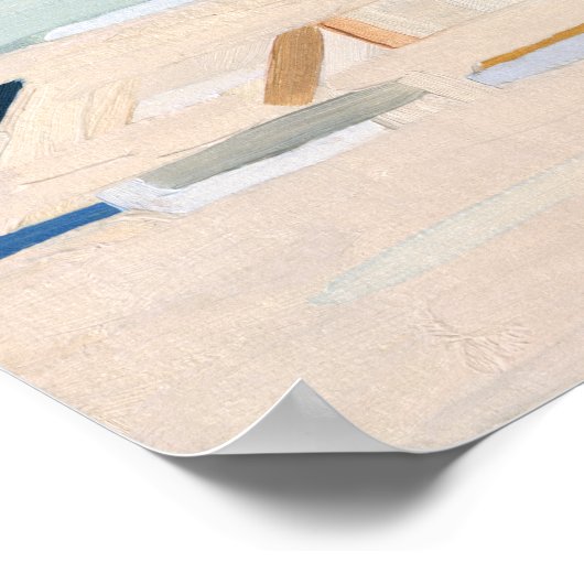 Als het de stranden is poster (Hoek)