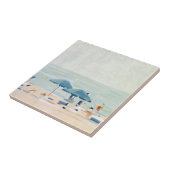 Als het de stranden is tegeltje (Zijkant)