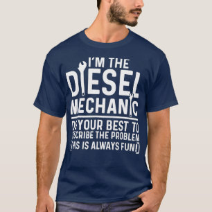 Als het dieselmechanisme uw best doet om te beschr t-shirt