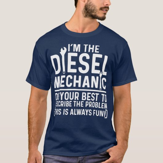 Als het dieselmechanisme uw best doet om te beschr t-shirt (Voorkant)