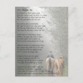 Als het een gedenkteken moet zijn briefkaart (Voorkant)