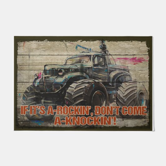 Als het een schommel is, kom dan niet kloppen deurmat (Voorkant)