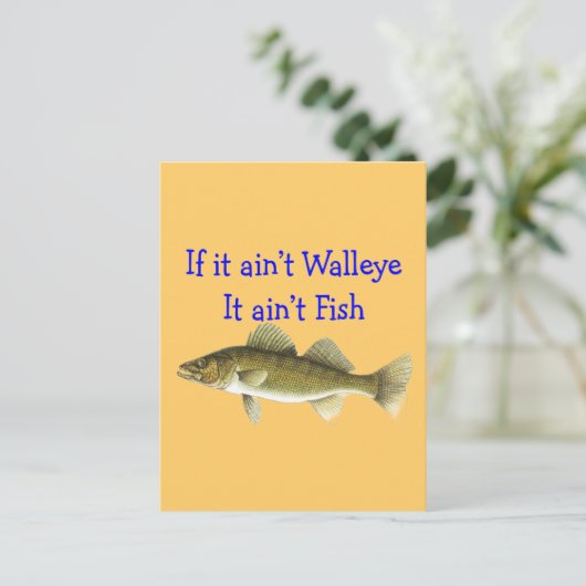 als het een zwarte vis is briefkaart (Staand voorkant)