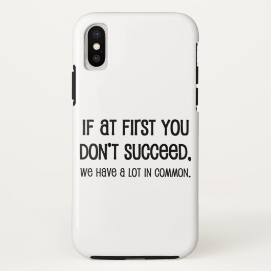 Als het eerst niet lukt Case-Mate iPhone case (Achterkant)