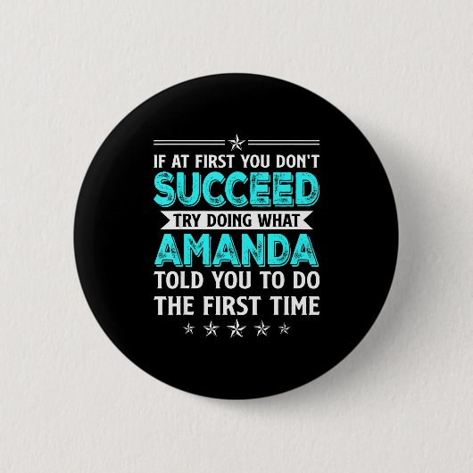 Als het eerst niet lukt, probeer dan wat Amand Ronde Button 5,7 Cm (Voorkant)
