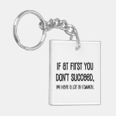 Als het eerst niet lukt sleutelhanger (Voorkant Links)