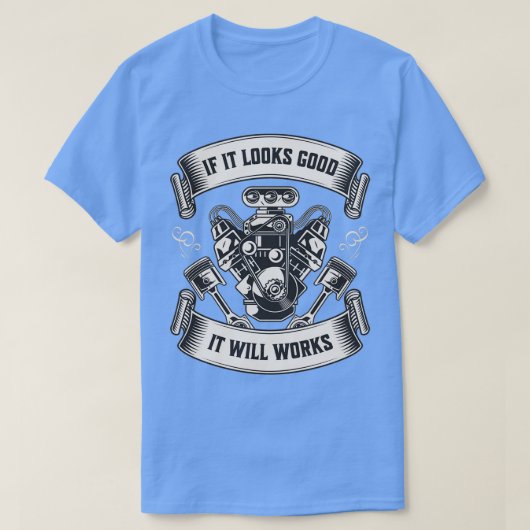 Als het er goed uitziet, zal het mechanisch de t-shirt (Design voorkant)