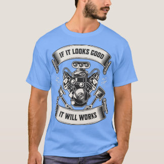 Als het er goed uitziet, zal het mechanisch de t-shirt