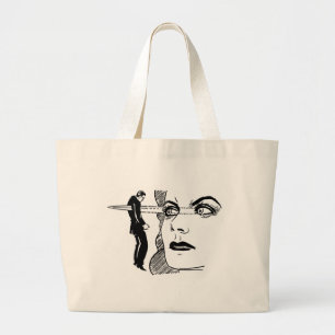 Als het er op lijkt kan sterven (Dagger Eyes) Grote Tote Bag