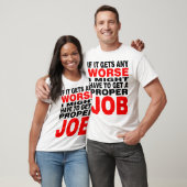 Als het erger wordt - Zwart en Rood T-shirt (Unisex)
