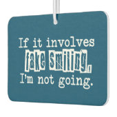 Als het Fake Smiling Funny Typografie impliceert Luchtverfrisser (Links)