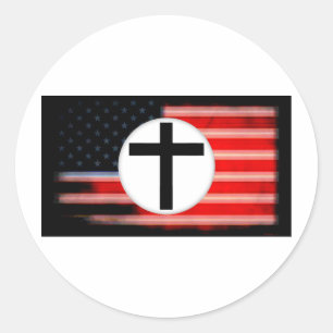 als het fascisme naar Amerika komt Ronde Sticker