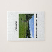 Als het gaat hard wordt, speel ik Golf (Golfer) Legpuzzel (Horizontaal)