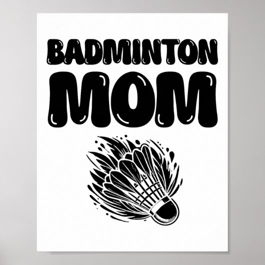 Als het gaat om badminton, tel me dan in de shuttl poster (Voorkant)
