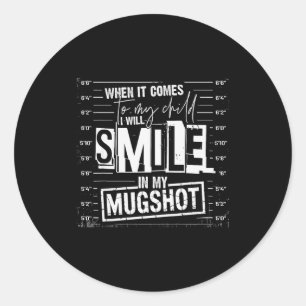 Als het gaat om mijn kind, zal ik glimlachen in mi ronde sticker