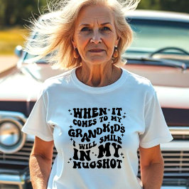 Als het gaat om mijn kleinkinderen, glimlach in mi t-shirt