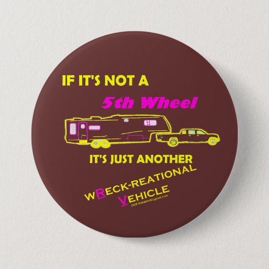 Als het geen 5de wiel is ronde button 7,6 cm (Voorkant)