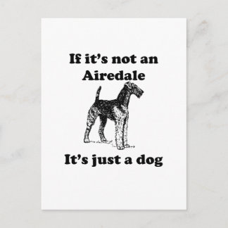 Als het geen Airedale is Briefkaart