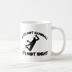 Als het geen handbal is, is het niet goed koffiemok