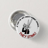 Als het geen NASTY RABBIT Comics zijn... dan blijv Ronde Button 3,2 Cm (Voorkant /achterkant)
