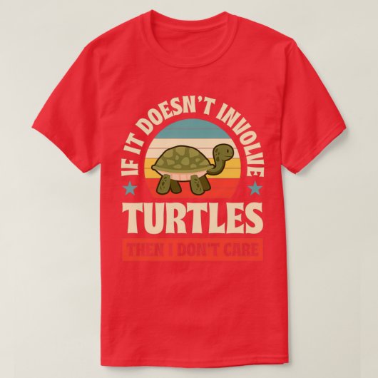Als het geen schildpadden raakt, dan kan ik geen s t-shirt (Design voorkant)