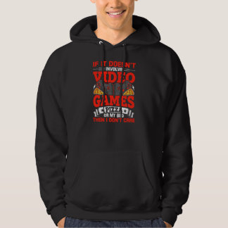 Als het geen videogames betreft Pizza Video Hoodie