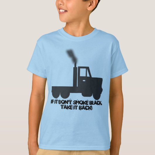 Als het geen zwart Kinder T-shirt rokt (Voorkant)