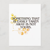 Als het gemakkelijk genomen is, was het nooit van briefkaart (Voorkant)