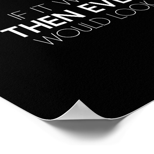 Als het gemakkelijk was poster (Hoek)