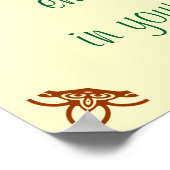 Als het gras aan de andere kant altijd groener is. poster (Hoek)