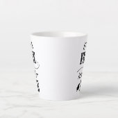 Als het gratis is, is het voor mij Black Script La Latte Mok (Voorkant)