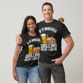 Als het grilling en beer Pork Rub Pap BQ T-shirt (Unisex)