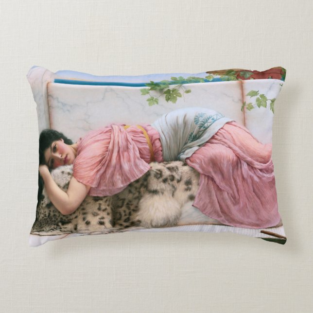 Als het hart jong is door John William Godward Accent Kussen (Voorkant)
