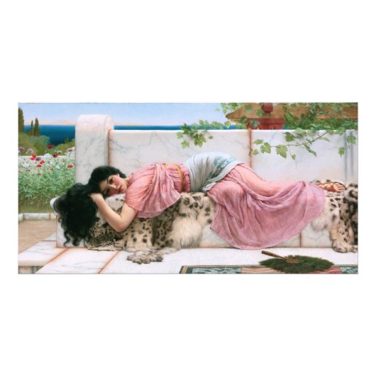 Als het hart jong is door John William Godward Foto Afdruk (Voorkant)