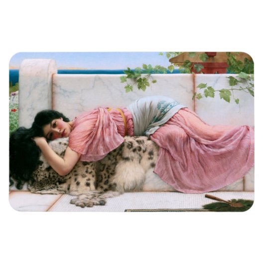 Als het hart jong is door John William Godward Magneet (Horizontaal)