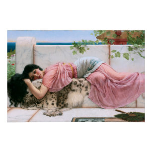 Als het hart jong is door John William Godward Perfect Poster