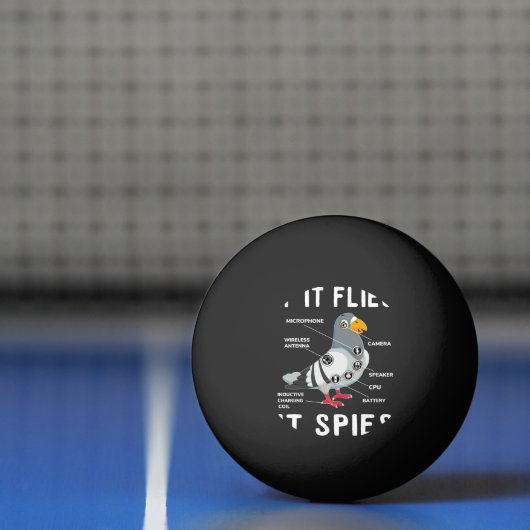 Als het het spioneert, zijn duivenanatomie Bird ni Pingpongbal (Net)