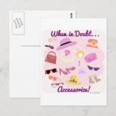 Als het in twijfel wordt geaccentueerd! briefkaart (Voorkant / Achterkant)