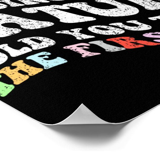 Als het je eerst niet lukt, probeer dan wat Tatum  Poster (Hoek)