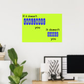 Als het je niet uitdaagt - poster (Thuiskantoor)