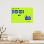 Als het je niet uitdaagt - poster (Keuken)