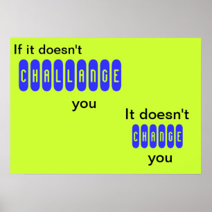 Als het je niet uitdaagt - poster
