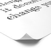 Als het je niet uitdaagt, verandert het je niet poster (Hoek)