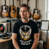 Als het Jezus en gitaren betreft, tel me dan mee T T-shirt