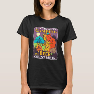 Als het kamperen en het beeren Im in Beer Camp Ch T-shirt