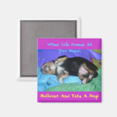 Als het leven hard op je afkomt... magneet (Voorkant / Achterkant)