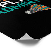 Als het leven ingewikkeld wordt, speel ik badminto poster (Hoek)