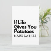 Als het leven je aardappelen geeft, maak dan een L Kaart (Staand voorkant)