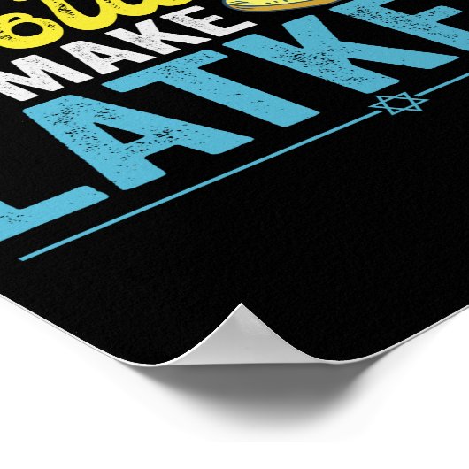 Als het leven je aardappelen geeft, maak dan Latke Poster (Hoek)