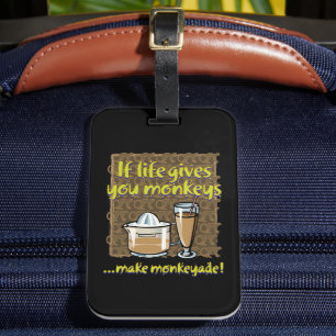 Als het leven je apen geeft bagagelabel